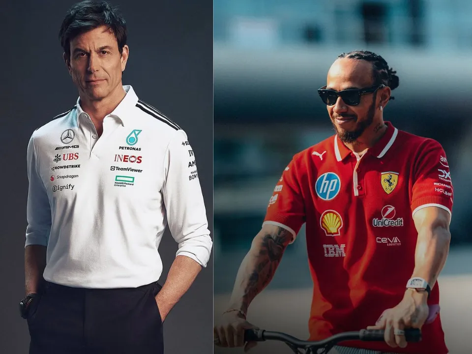 Mercedes boss Toto Wolff & Ferrari driver Lewis Hamilton