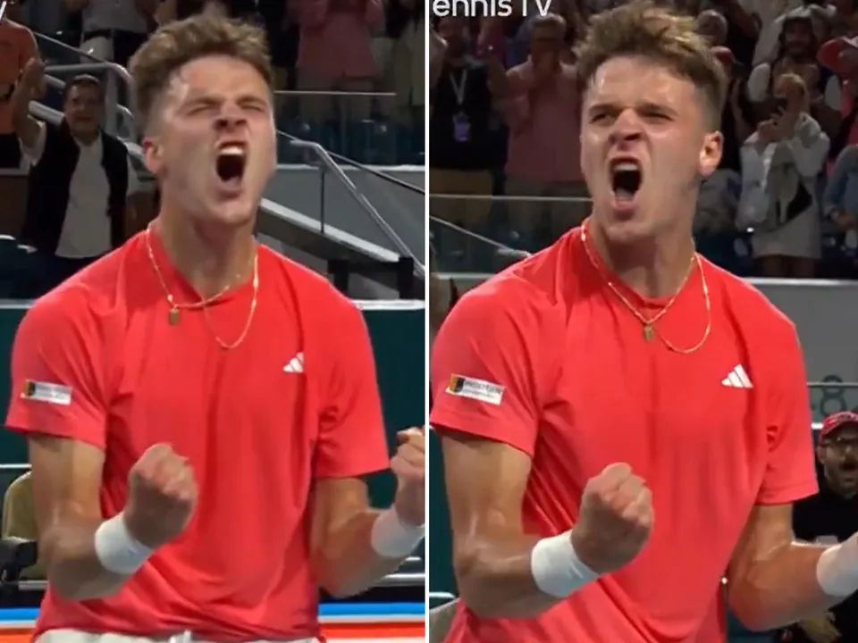 Mensik's Exuberant Celebration