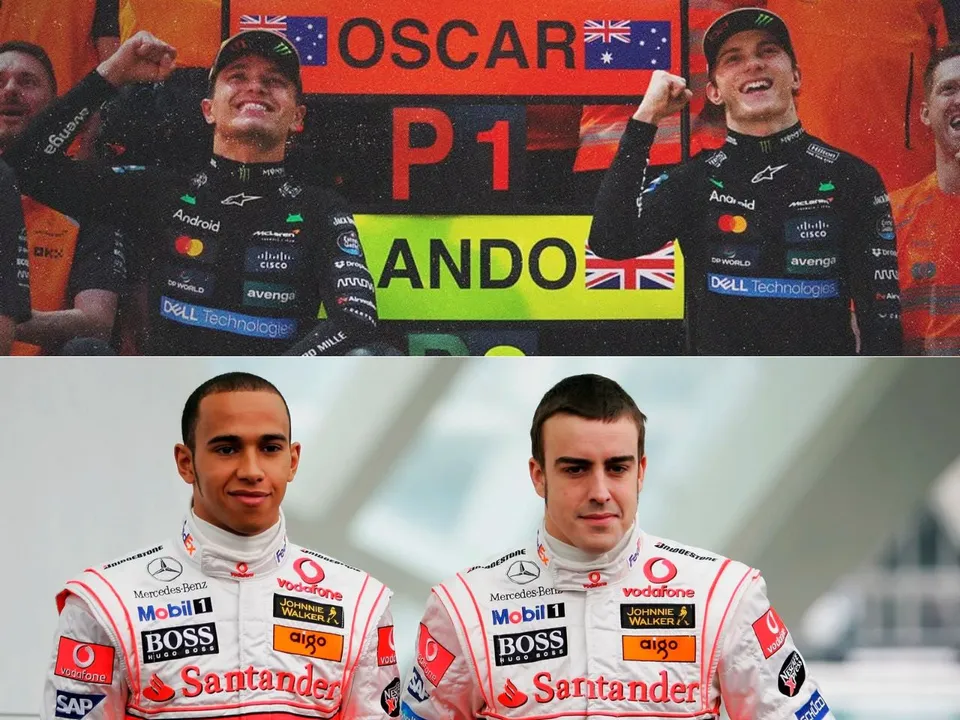 McLaren intra team battle F1 2025
