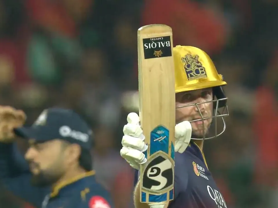 RCB vs GT: Liam Livingstone scores fifty for RCB