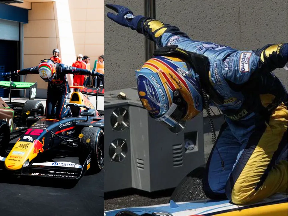 Nikola Tsolov did Fernando Alonso celebration