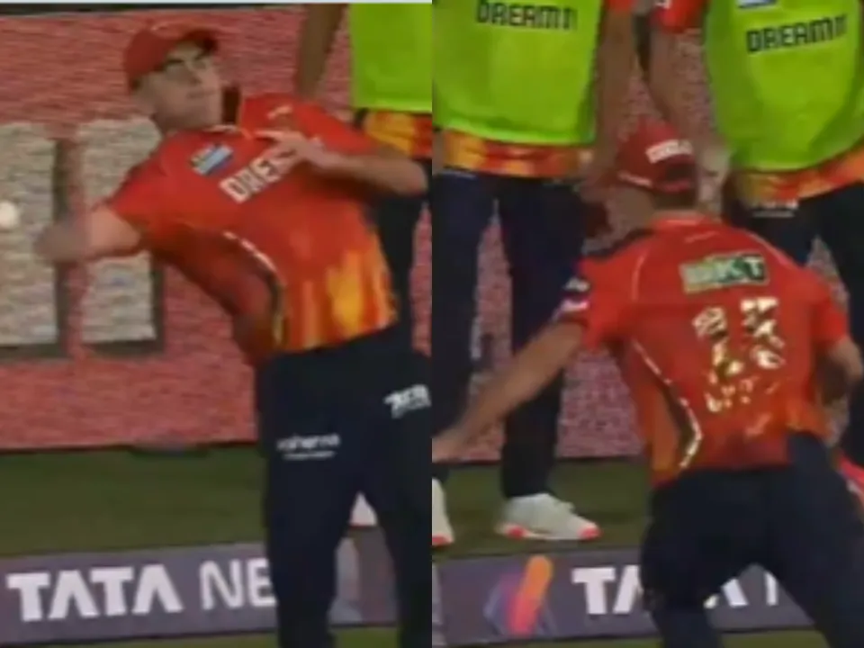 Xavier Bartlett misses boundary against KKR