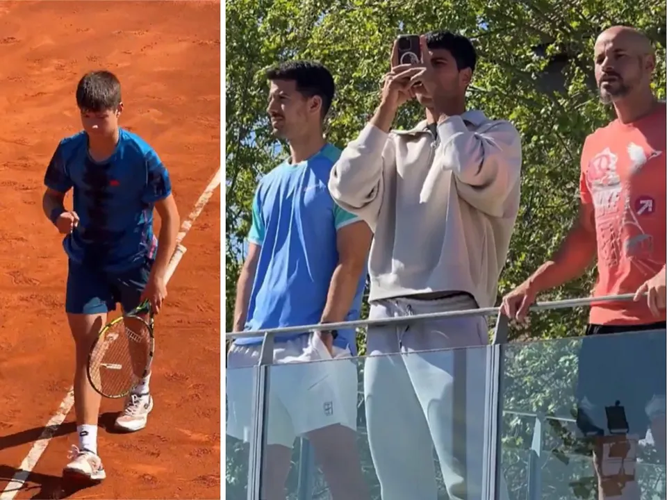 Carlos Alcaraz spotted watching his brother Jaime