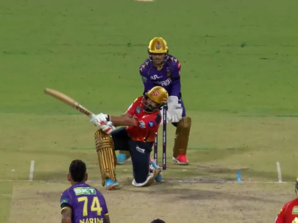 KKR vs PBKS: Prabhsimran Singh's switch hit for six 