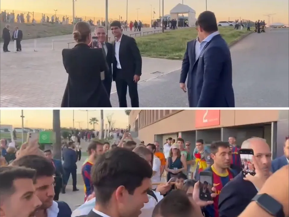 Carlos Alcaraz enjoys a night of football magic