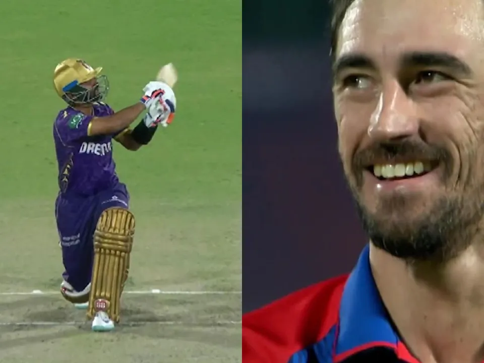 DC vs KKR: Rahane six off Starc