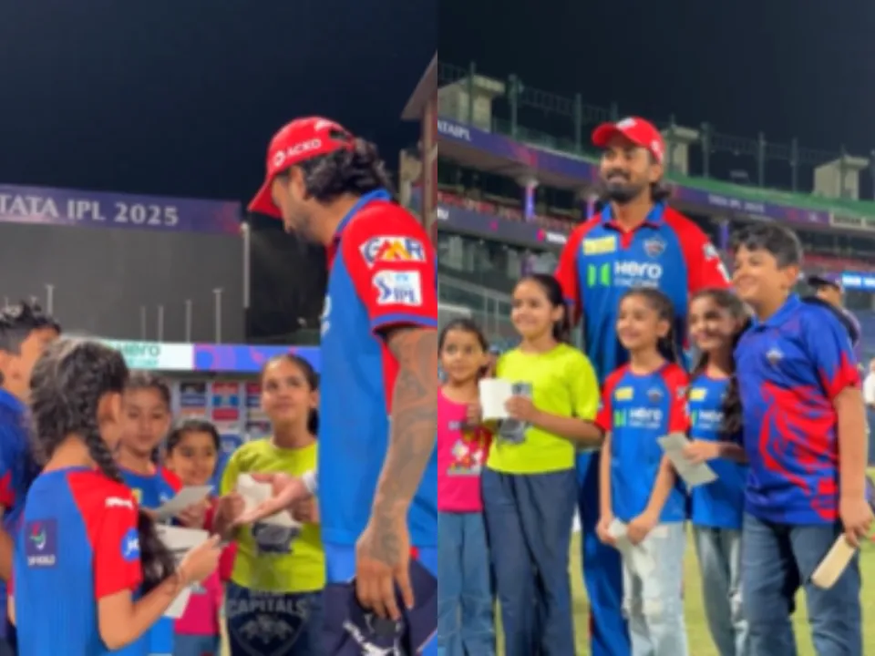 KL Rahul  meets his young fans, kids