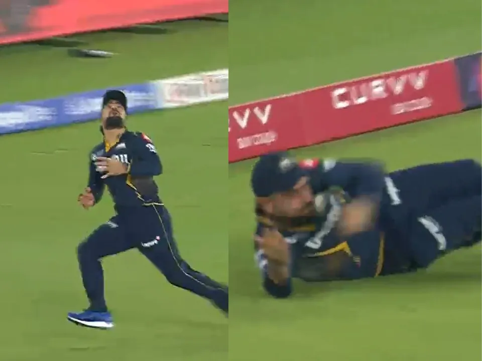 GT vs SRH: Rashid Khan takes amazing catch to dismiss Travis Head