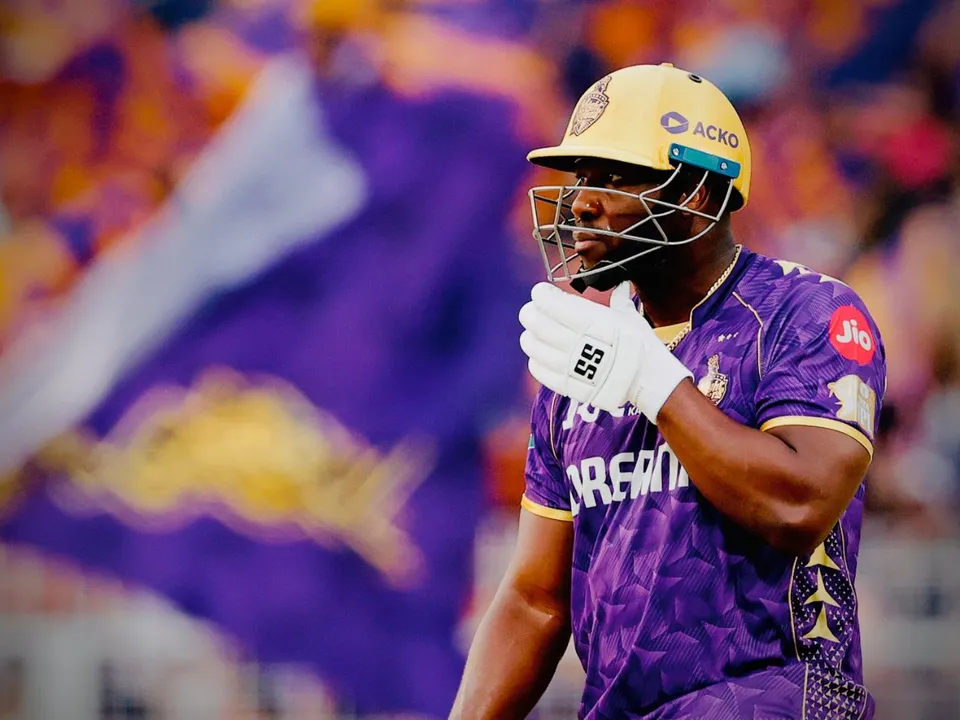 KKR vs RR: Andre Russell fifty