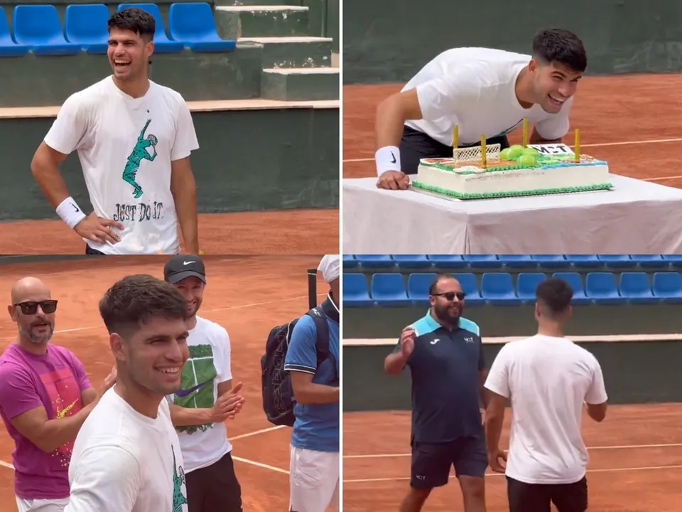 Carlos Alcaraz Gets a Sweet Surprise