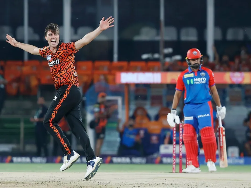 Pat Cummins in SRH vs DC IPL 2025 game