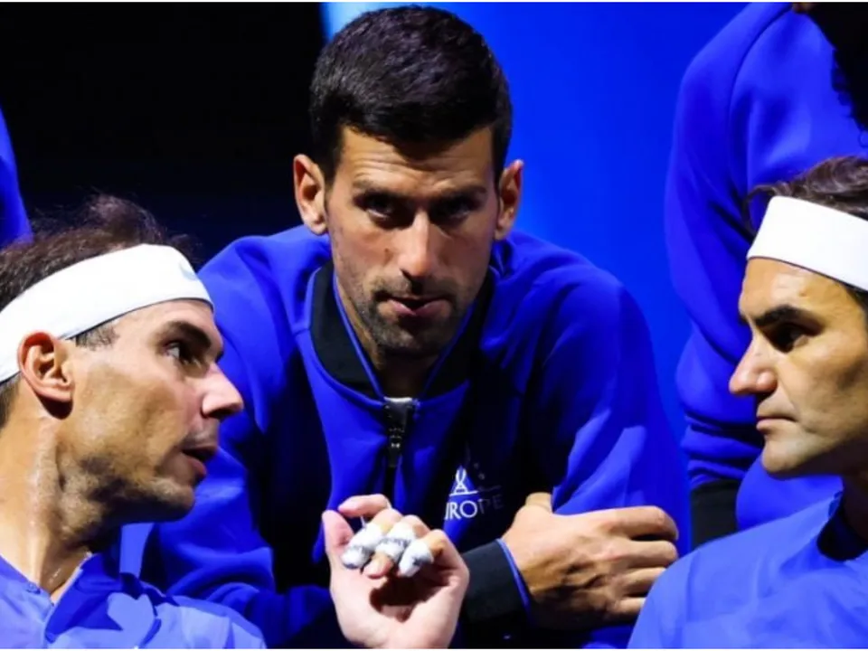 Tennis Legends Federer, Nadal, and Djokovic