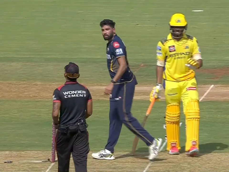 GT vs CSK: Mohammed Siraj angry