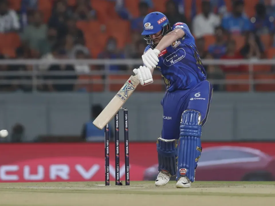Jonny Bairstow in action for MI against GT in Eliminator - IPL 2025 