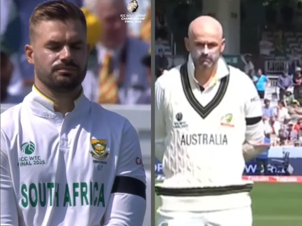 Australia and South Africa players wear black armbands on WTC Final's third day 