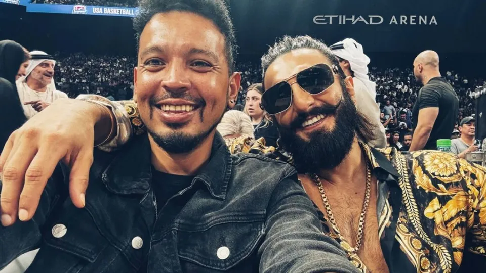 Ranveer Singh with his friend