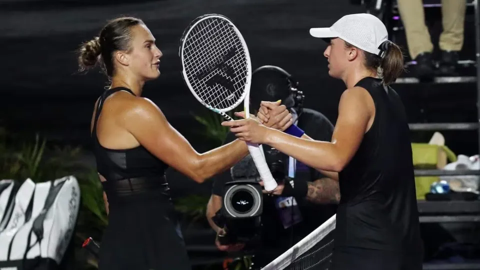  Iga Swiatek vs Aryna Sabalenka (Source - Twitter)