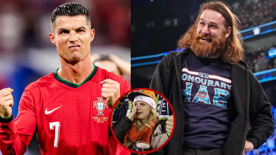 Cristiano Ronaldo and Sami Zayn