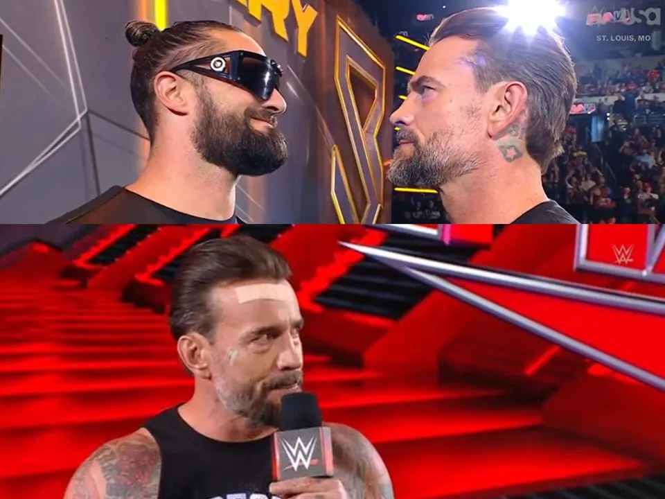 WATCH: Seth Rollins interrupts CM Punk, teases big WrestleMania matchup on WWE Raw
