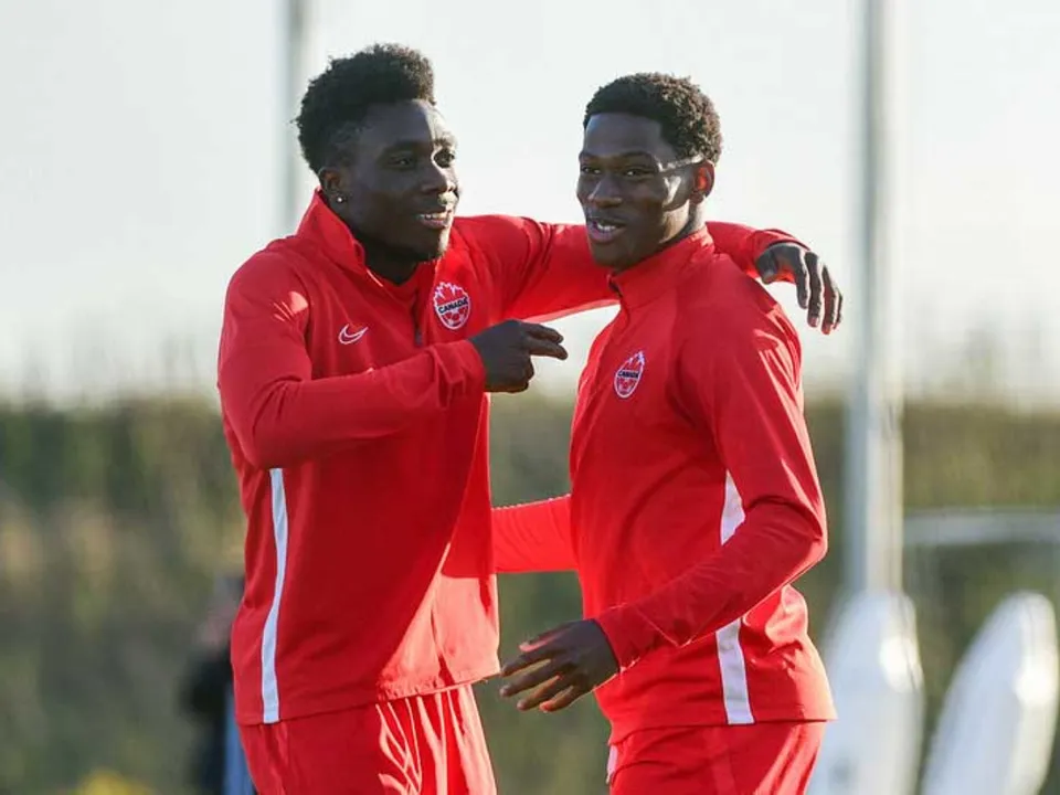 Alphonso Davies and Jonathan David