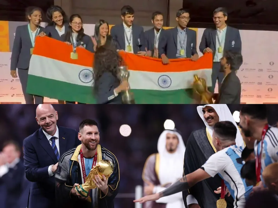 WATCH: Indian team use Lionel Messi's way to celebrate their double gold medal win at FIDE Chess Olympiad 2024