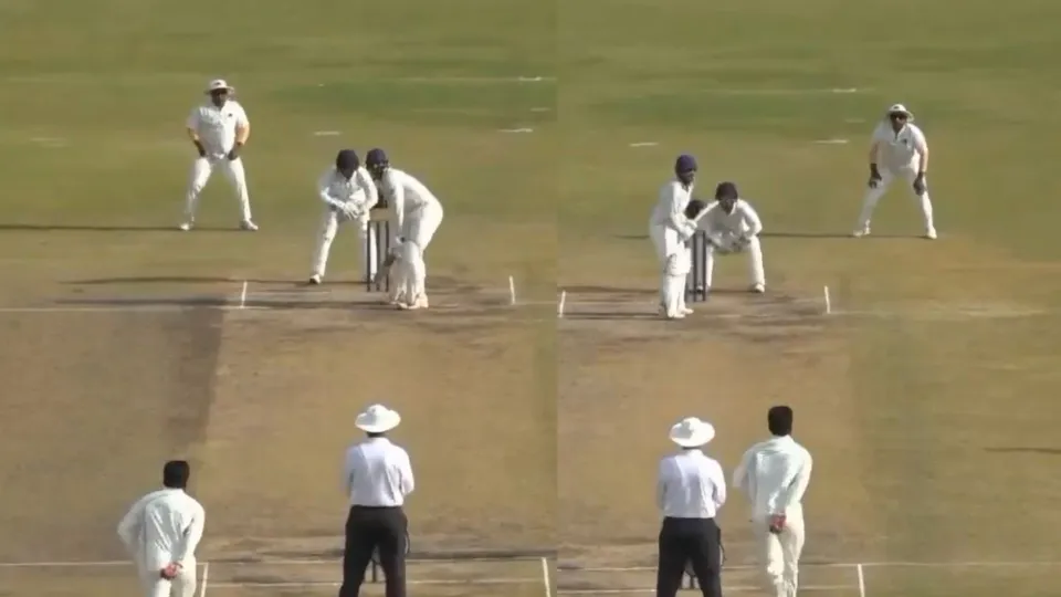 Shreyas Iyer bowling in Buchi Babu tournament (Source: X)