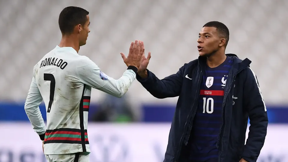 Cristiano Ronaldo and Kylian Mbappe UEFA Euro 2024