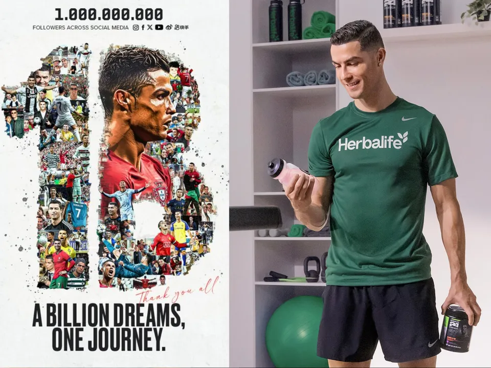 CR7 1 billion followers