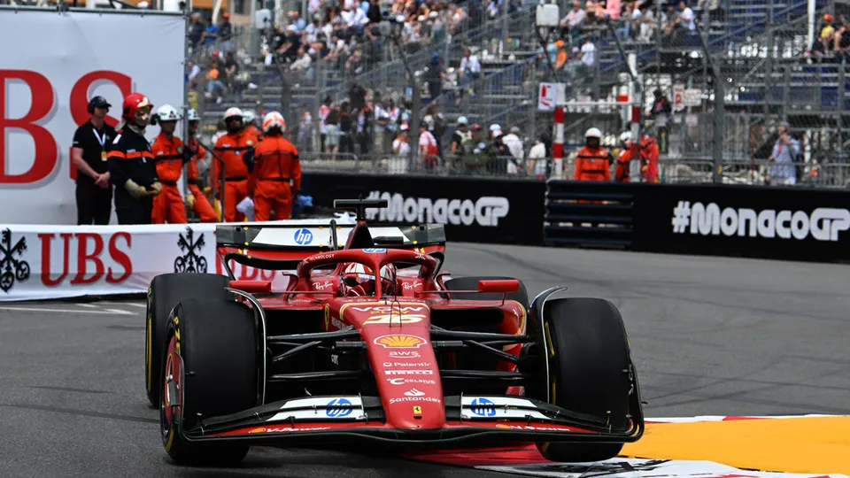 Charles Leclerc in his Ferrari SF24