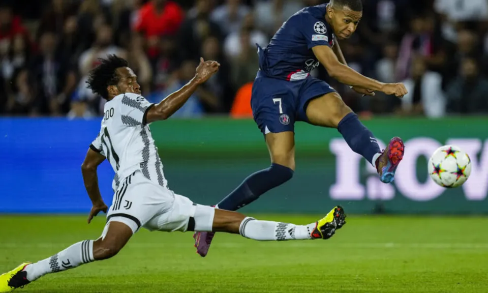 Kylian Mbappe vs Juventus (Source : Twitter)