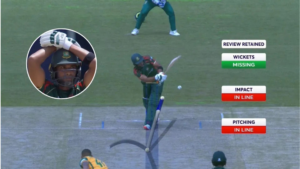SA vs BAN DRS controversy (Source: X)