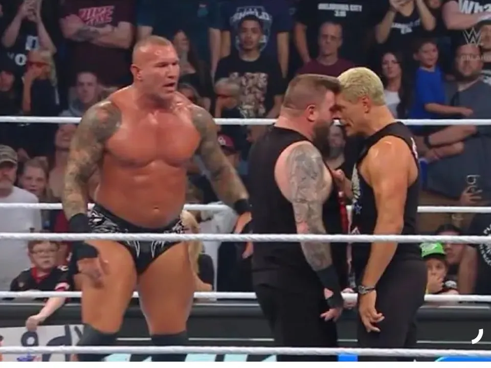 WATCH: Kevin Owens gets frustrated with Cody Rhodes, Randy Orton mediates to stop brawl on WWE Smackdown