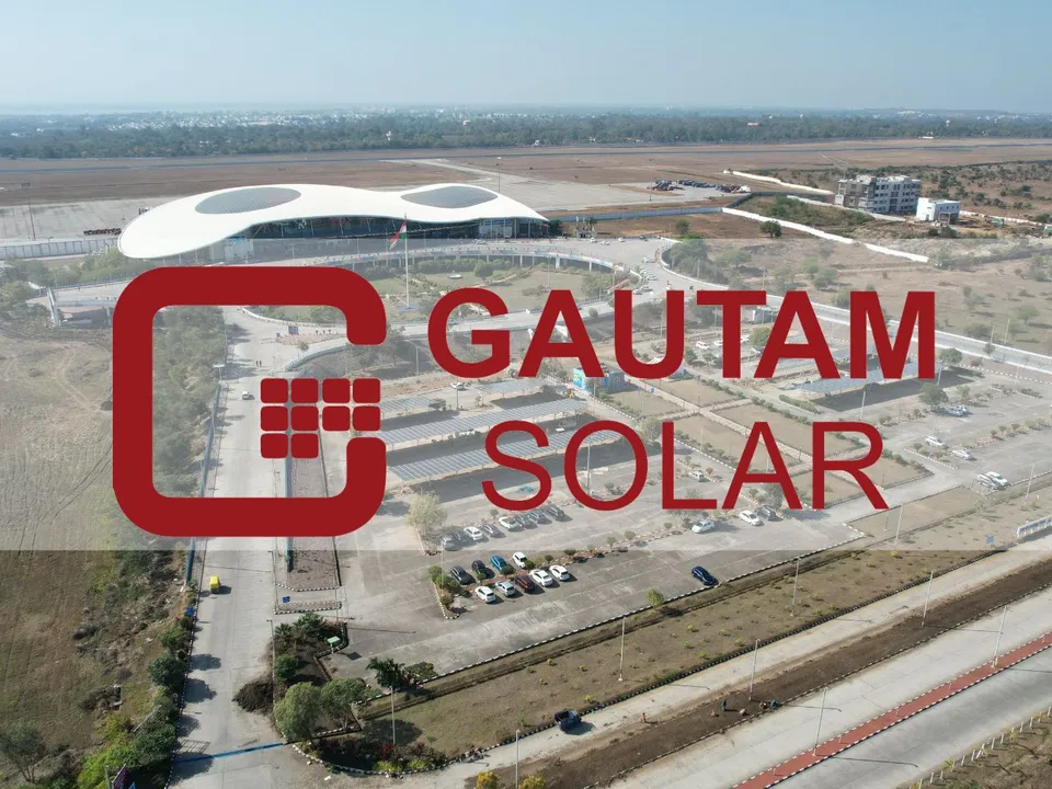Gautam Solar Brings High Efficiency 10BB Mono Panels to Bhopal Airport