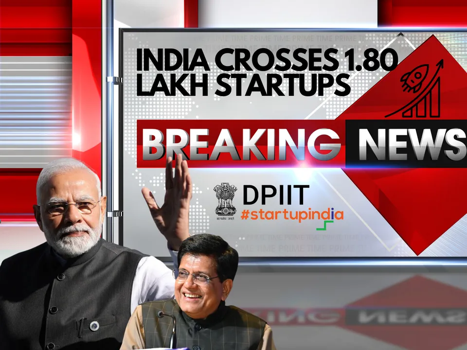 India Crosses 1.80 Lakh Startups