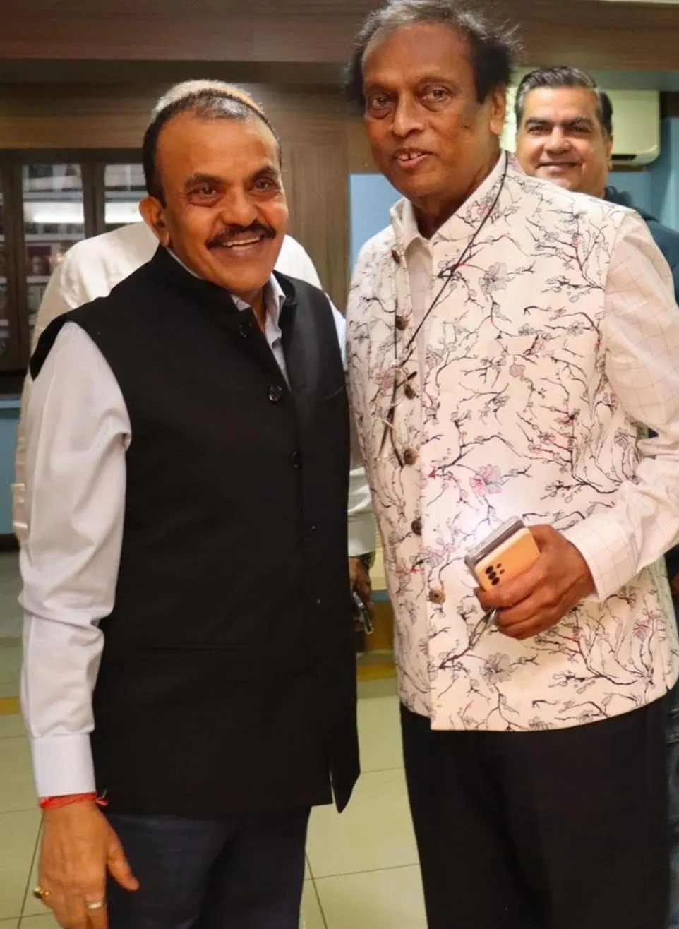 Former M.P. Sanjay Nirupam with Ashok Shekhar