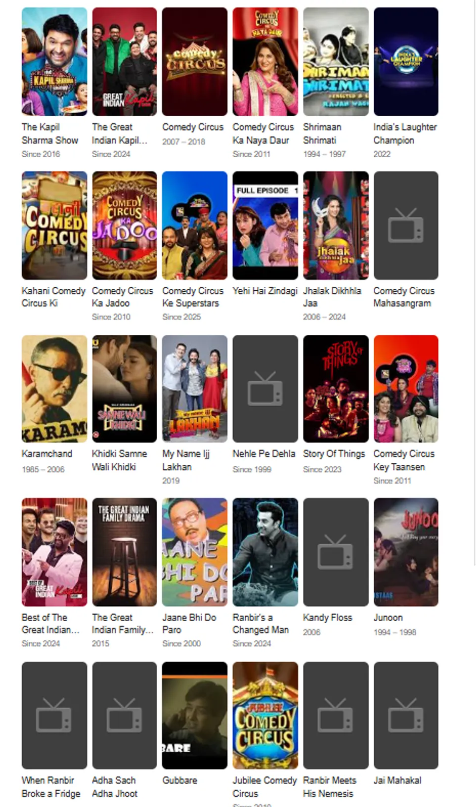 archana puran singh tv shoews