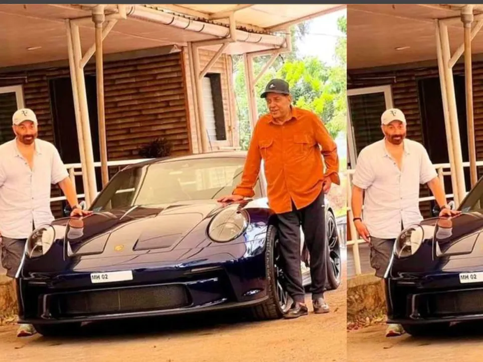 Sunny Deol and Father Dharmendra 