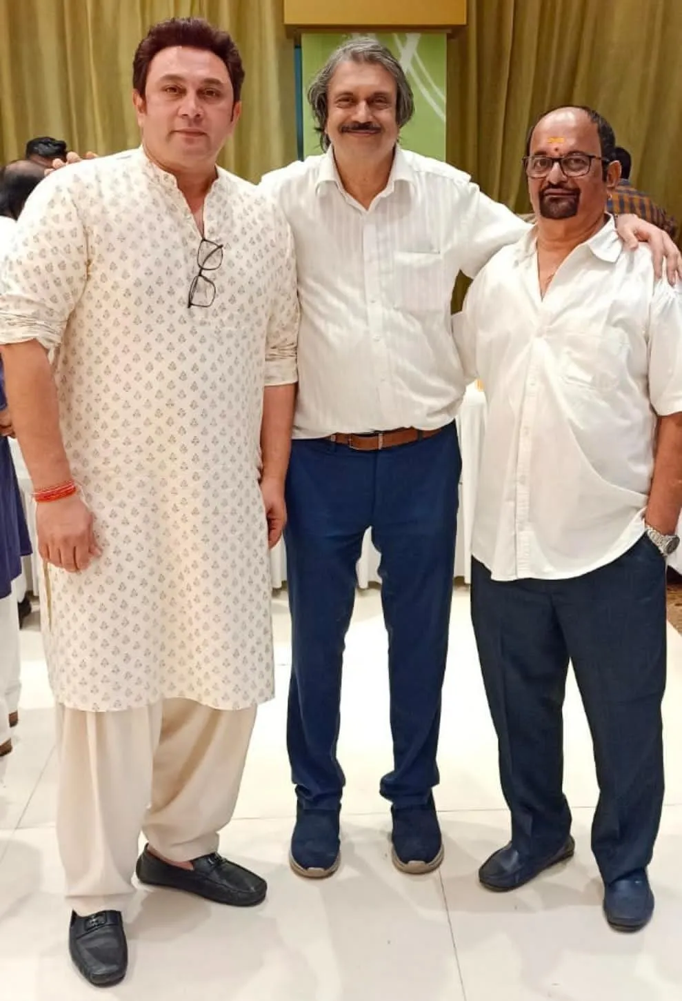 Rajesh Kumar ( Rosesh) with Chaiitanya Padukone , Raju Subramanian