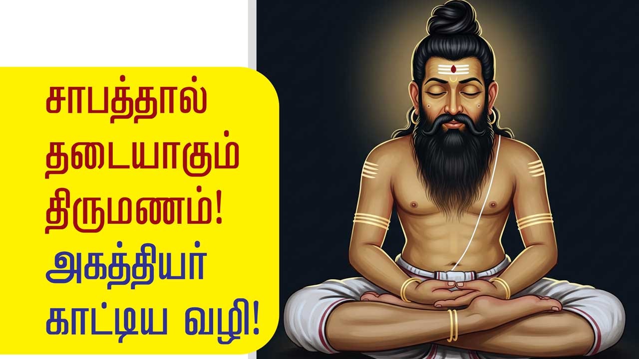 சாபத்தால் தடையாகும் திருமணம்! அகத்தியர் காட்டிய வழி சித்தர்தாசன் சுந்தர்ஜி ஜீவநாடி (ஊழ்வினை ஆய்வு) ஜோதிடர்