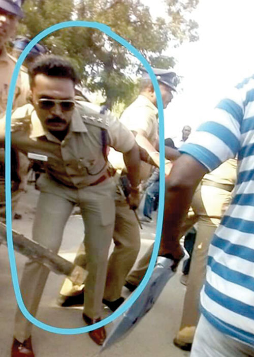 ஏ.எஸ்.பி.யின் வெறியாட்டம்! தெறிக்கவிட்ட தோழர்கள்!