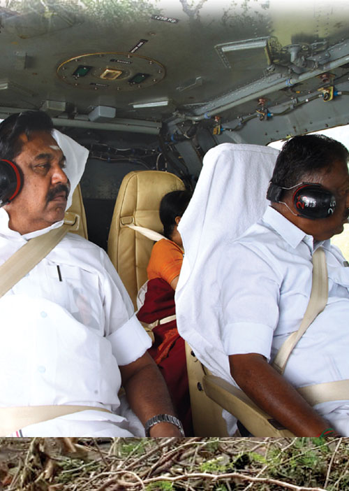 புயல் கடந்த பூமி! ஹெலிகாப்டர் எகத்தாளம்!