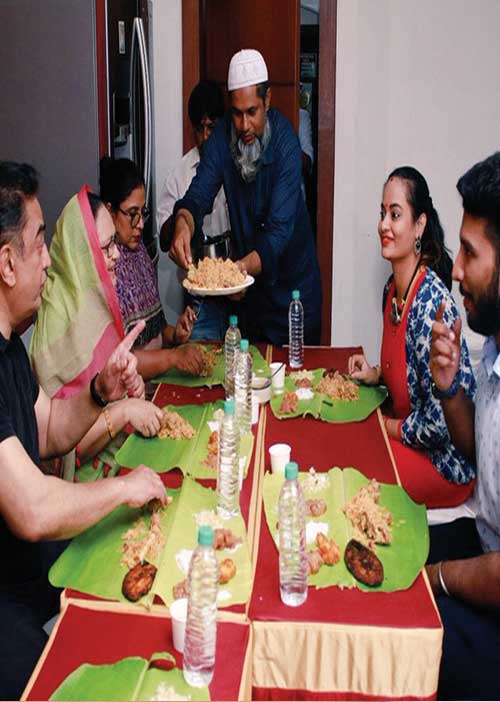 வருணிக்கு பிரியாணி போட்ட கமல்!