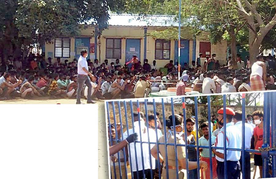 சொந்த ஊருக்கு அனுப்பு... கொந்தளிக்கும் கூடங்குளம் தொழிலாளர்கள்