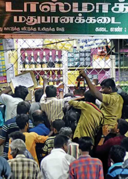 தீபாவளி கிக்! நிரம்பி வழிந்த டாஸ்மாக்! - தமிழ்நாட்டின் குடிப் பெருமை!