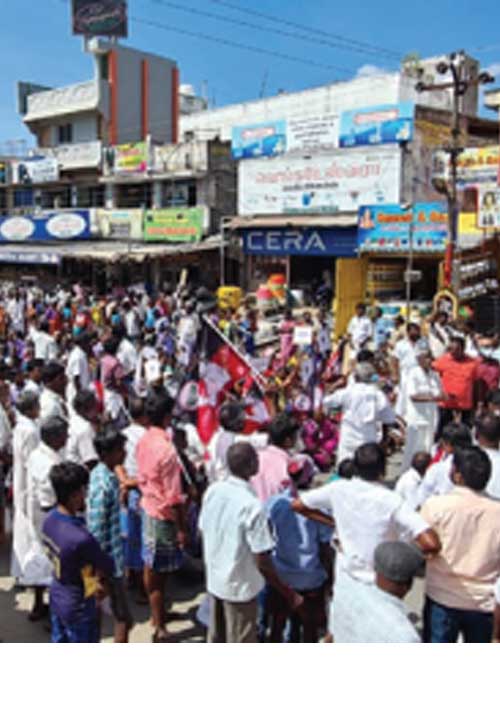 செய்யாறு ! எம்.எல்.ஏ.வுக்கு எதிராக அ.தி.மு.க. மறியல் தூண்டிவிட்ட மாஜி!