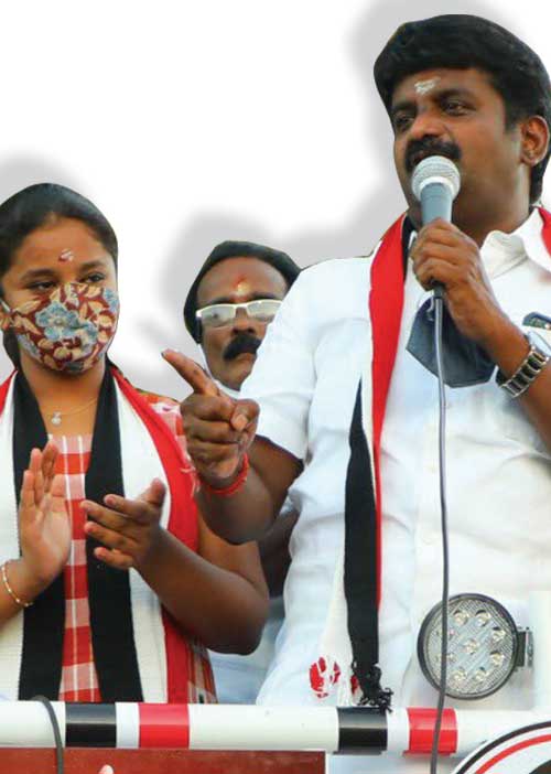 மகள் கலக்கல்! மந்திரி கண்ணீர்! - சென்டிமெண்ட் பிரச்சாரம்!