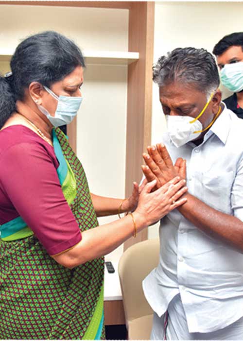 ராங்கால்! மரணத்திலும் அரசியல்! சசி வருகையால் ஷாக் ஆன எடப்பாடி!