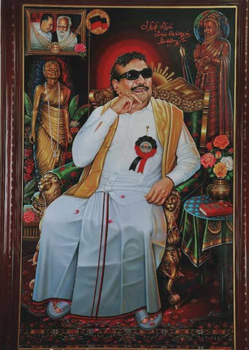நூற்றாண்டு நாயகர் கலைஞருக்காக ஓவியம்!