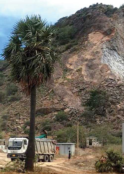 பள்ளியை அச்சுறுத்தும் கல்குவாரி!