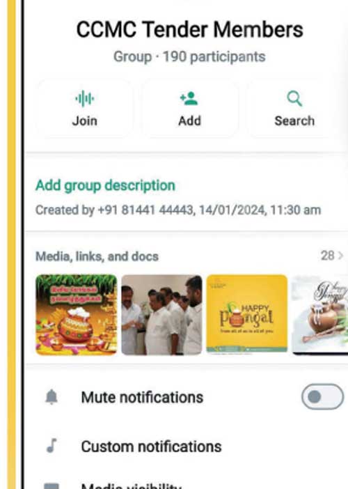 கமிஷனுக்காக துவங்கிய வாட்ஸ்-ஆப் குழு..!